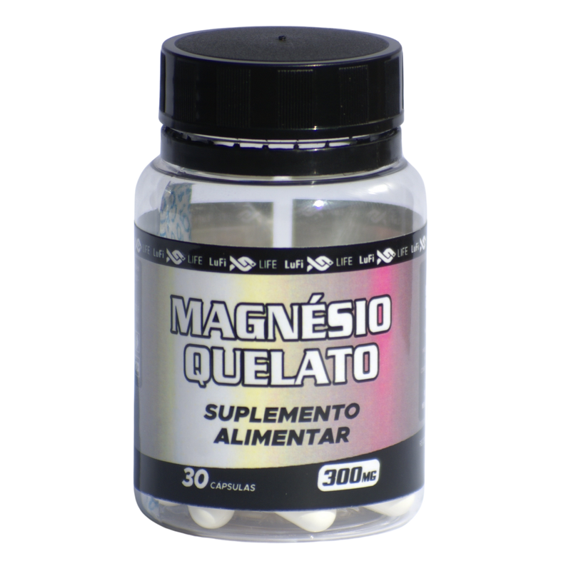 Magnésio Quelato - Suplemento Alimentar (30 Cápsulas)
