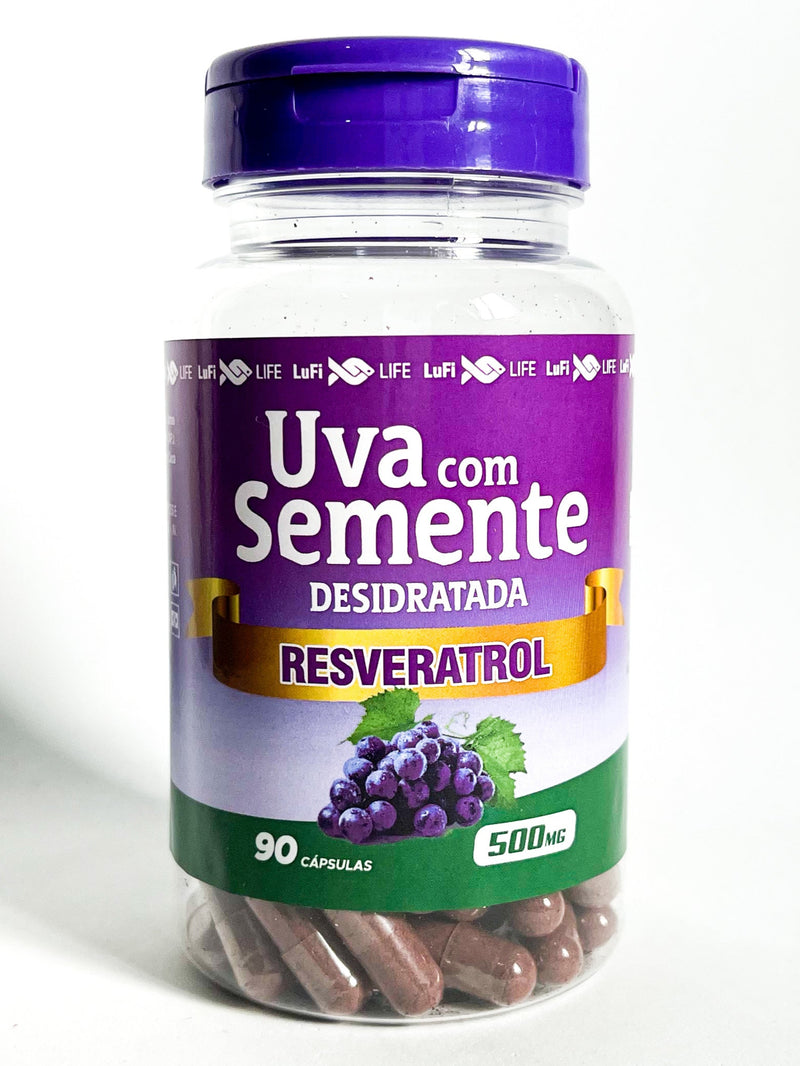 Uva com Semente Desidratada Resveratrol